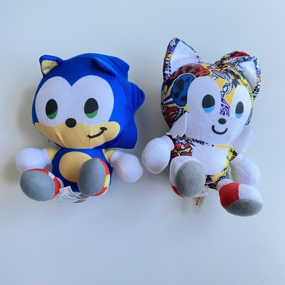 Sonic The Hedgehog TAILS Shadow Sticker Bomb SONIC Plush Toy Factory -‎ Go Sega